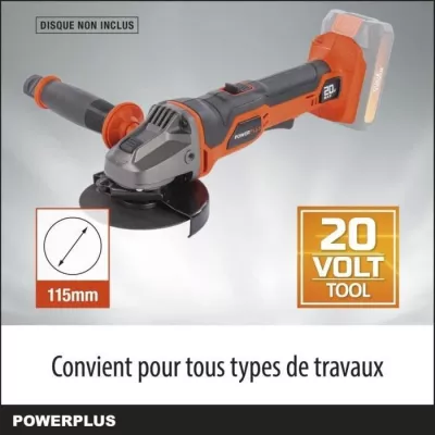 Powerful 20V Wireless Corner Grinder - Dual Power Powdp35100