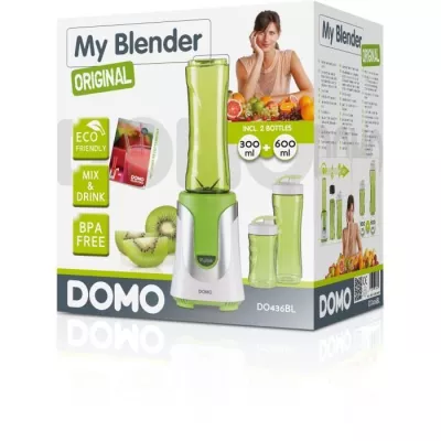 DOMO 2 in 1 Mixer: 300W Green Blender | Compact Design