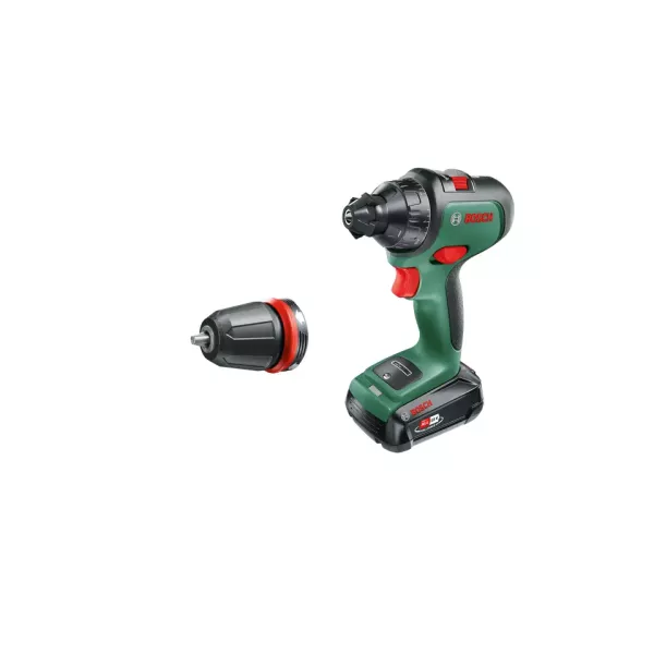 Bosch AdvancedDrill 18 1350 tr/min Sans clé 1 kg Noir, Vert