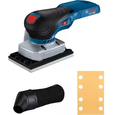 Bosch GSS 18V-13 PROFESSIONAL Ponceuse orbitale aléatoire 1000 tr min 2000 OPM Noir, Bleu, Rouge