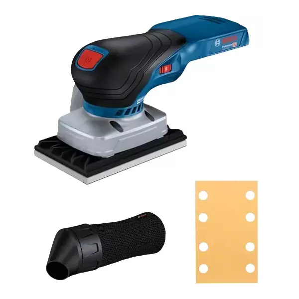 Bosch GSS 18V-13 PROFESSIONAL Ponceuse orbitale aléatoire 1000 tr/min 2000 OPM Noir, Bleu, Rouge