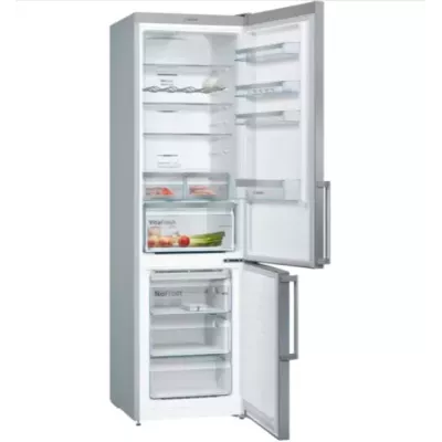 Bosch KGN397LEQ fridge-freezer Freestanding 368 L E Stainless steel