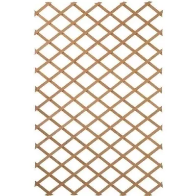 Nature Garden Fence 100 x 200 cm: Natural Wood Trellis