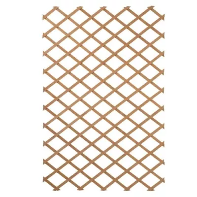 Nature Garden Fence 100 x 200 cm: Natural Wood Trellis