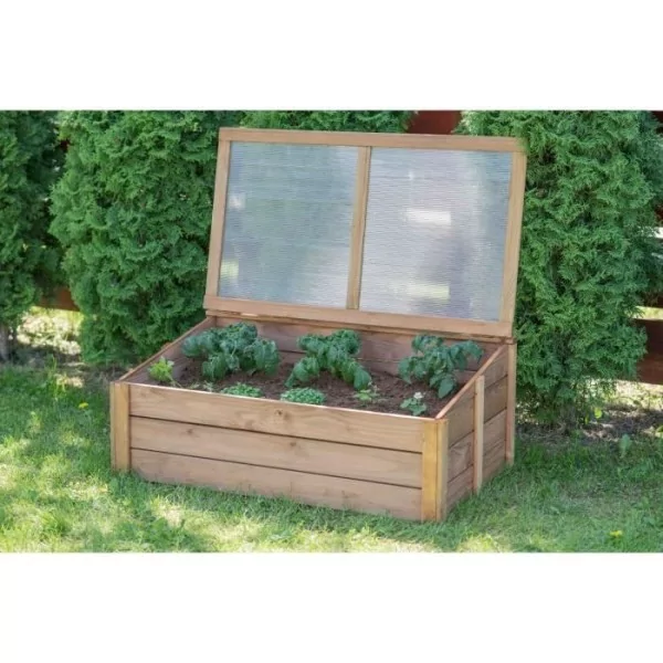 EKJU Greenhouse with fir plexiglass - 100 x 60 x H 39 cm