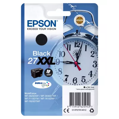 Epson Alarm clock Cartouche "Réveil" 27XXL - Encre DURABrite Ultra N