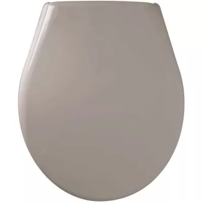 Abattant Marina Taupe - Polypropylene - Gelco - Déclipsable - Entraxe