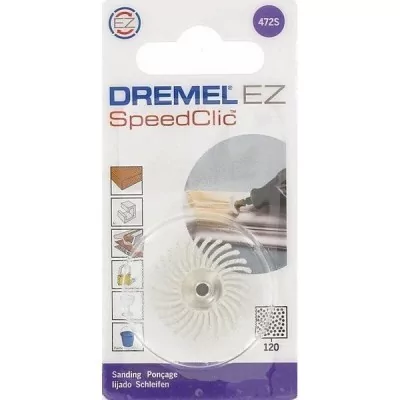 Brosse abrasive DREMEL S472 - Diamètre 25mm - Grain 120 - Ponçage et Polissage