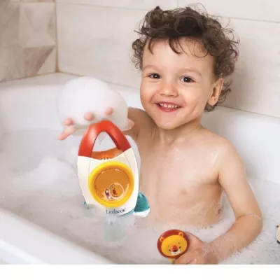 Jeu de bain fusée avec 3 animaux souples - LEXIBOOK - pour enfants de