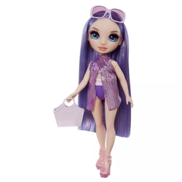 Rainbow High Swim & Style - Jointed mannequin doll 27 cm - Violet (Violet) - Swimsuit + Pareo - from 4 years