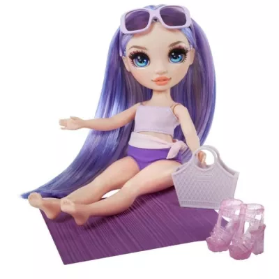 Rainbow High Swim & Style - Poupée mannequin ariculée 27 cm - Violet