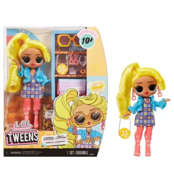 LOL Surprise Tweens - 24 cm articulated fashion doll - Hana Groove - 2 outfits and several accessories - Ages 4 and up