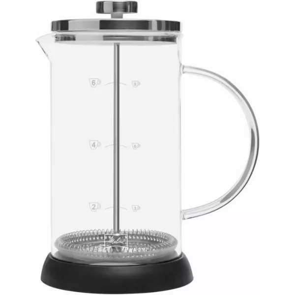 Cafetiere a piston MELITTA Standard 9 tasses - Compatible Café moulu - Réservoir d'eau amovible - Programmable