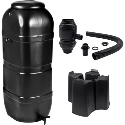 NATURE Récupérateur d'eau kit - 100 litres - Forme colonne - Traité