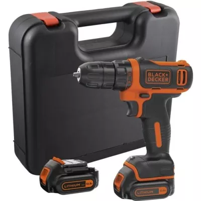 Visseuse sans-fil BLACK+DECKER 12V - 2 batteries et chargeur