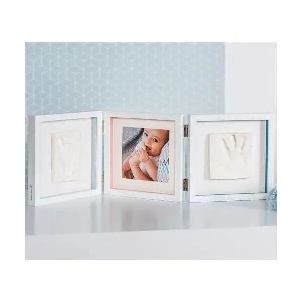 Baby Art My Baby Style - Baby Double Footprint Photo Frame: Customize with Baby Hands and Feet Footprint Kit, Gift N