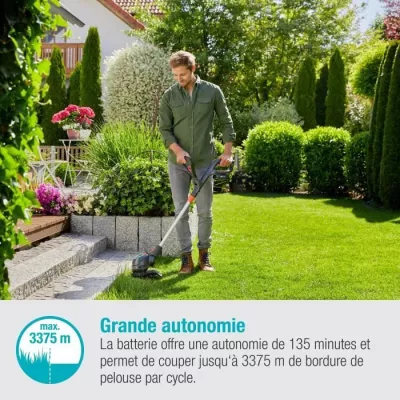 Coupe-bordure a batterie GARDENA ComfortCut 23/18V P4A - 18V - 23 cm