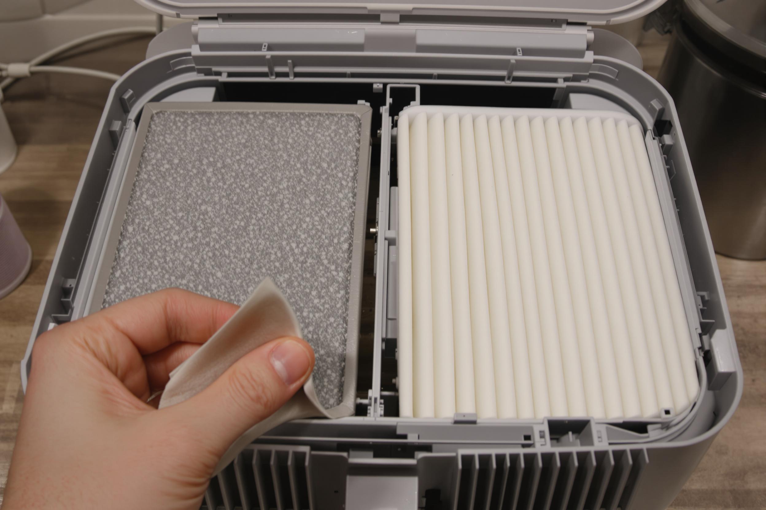 Remplacement du filtre d'un purificateur d'air