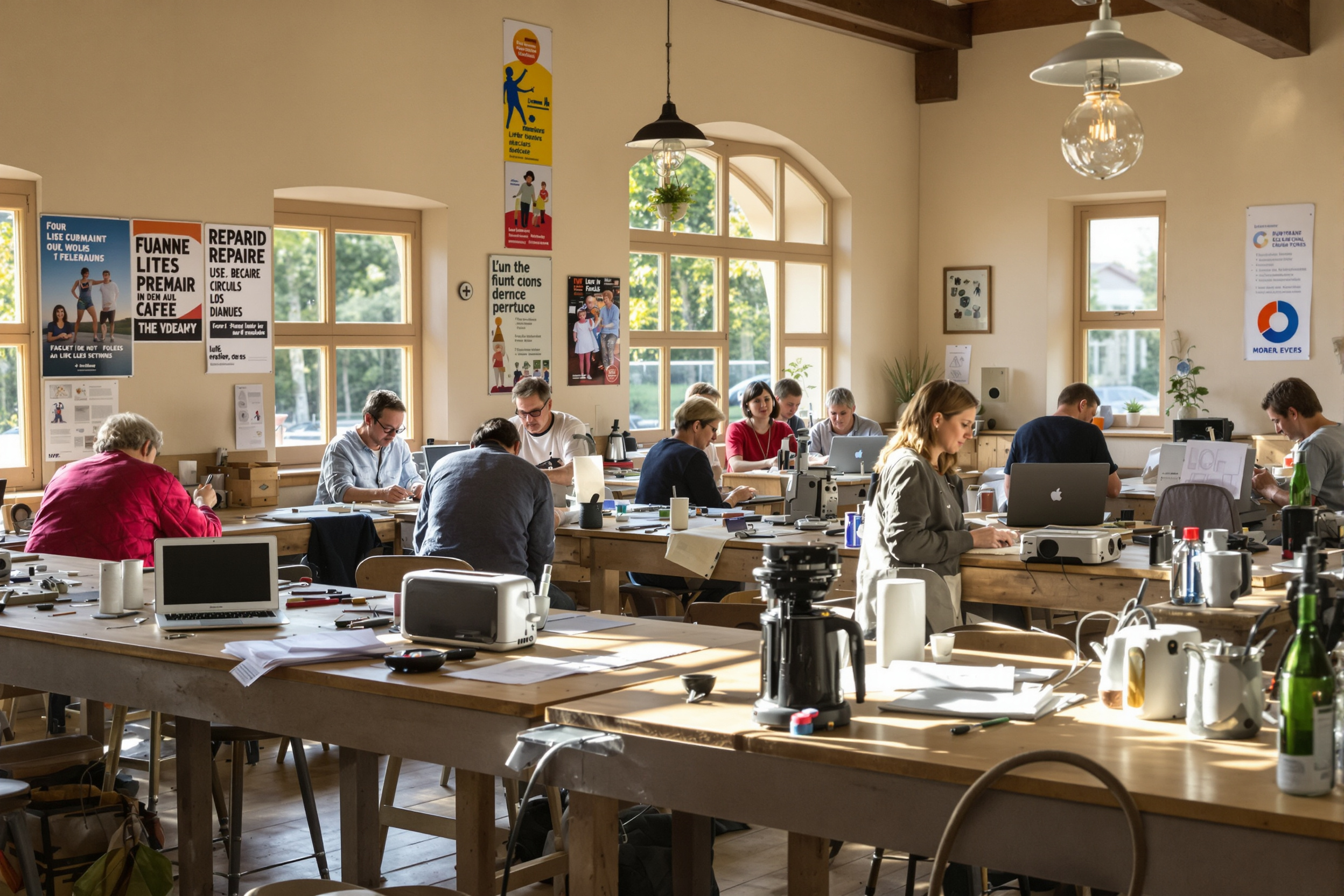 Atelier de réparation collaboratif pour appareils électroniques