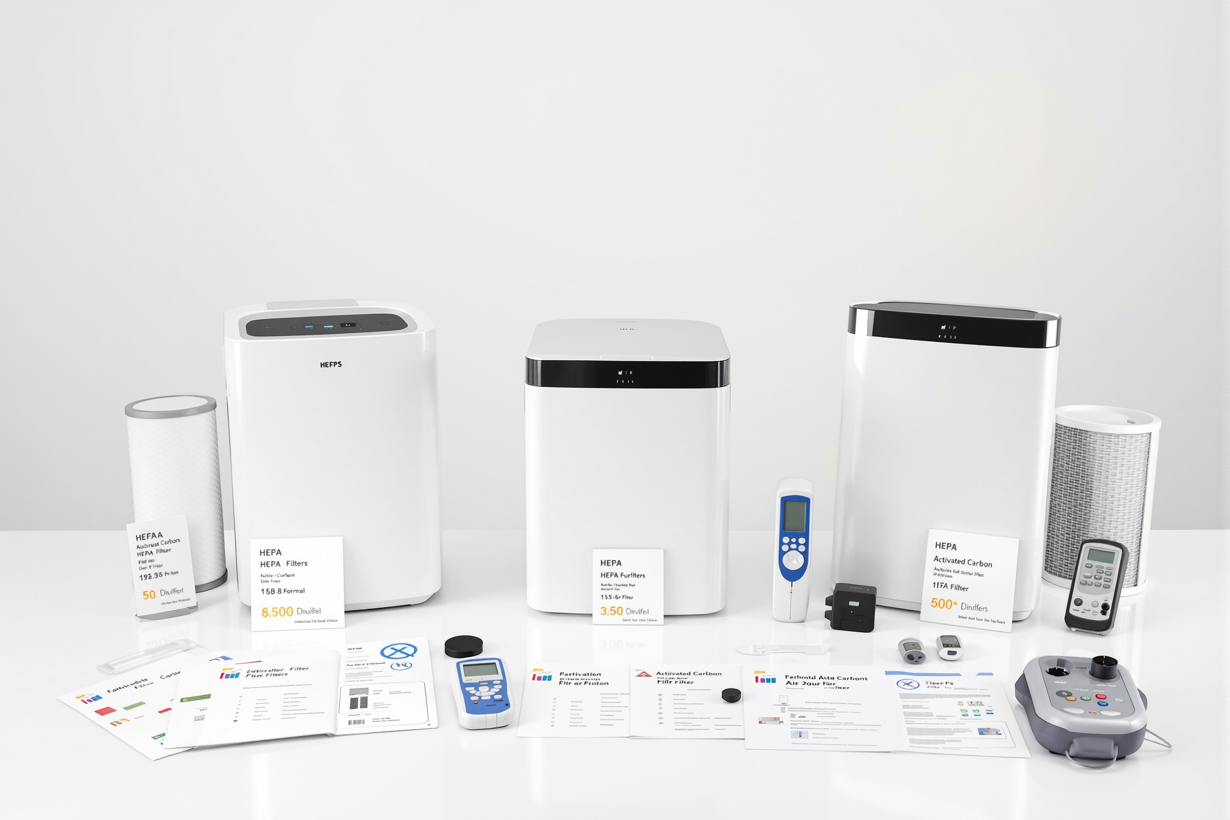 Comparatif de purificateurs d'air avec spécifications techniques