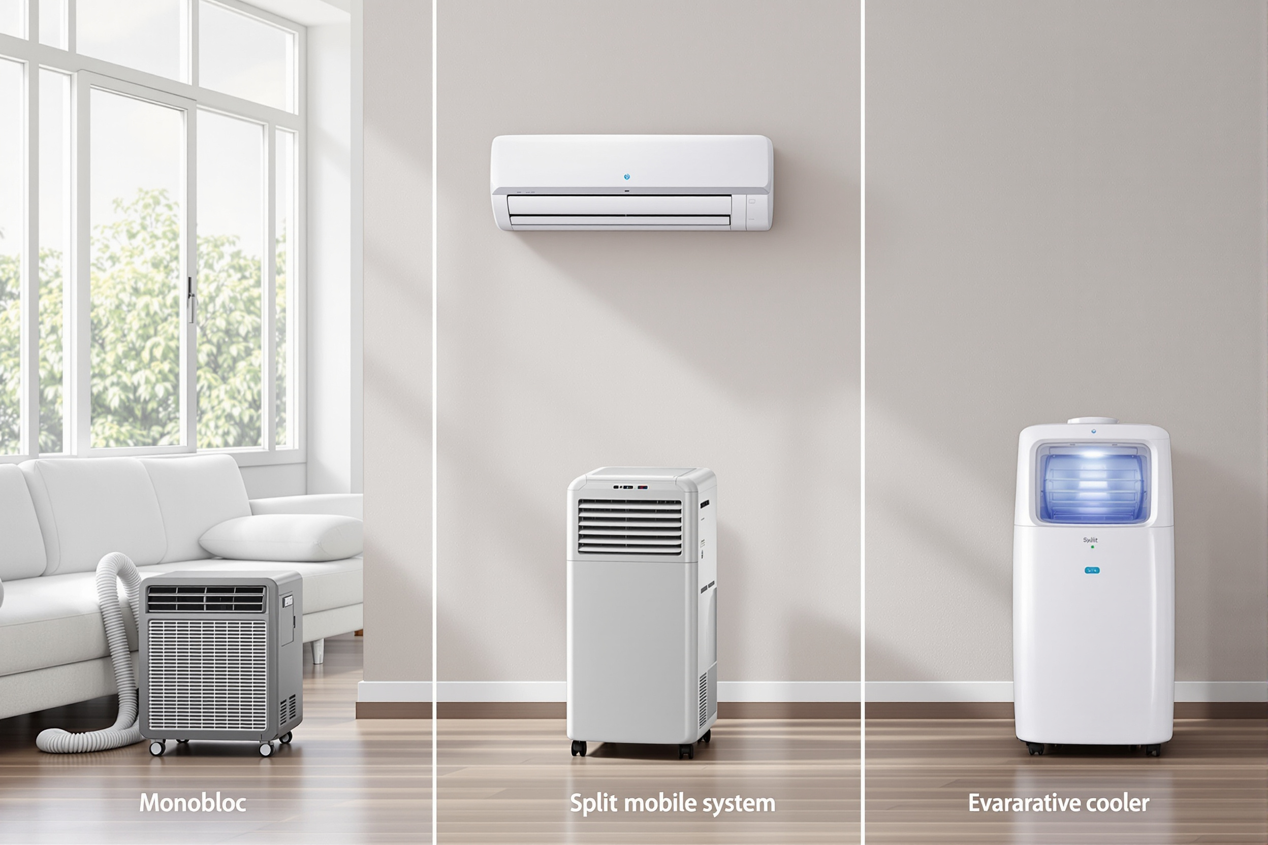 Comparatif de différents types de climatiseurs portables