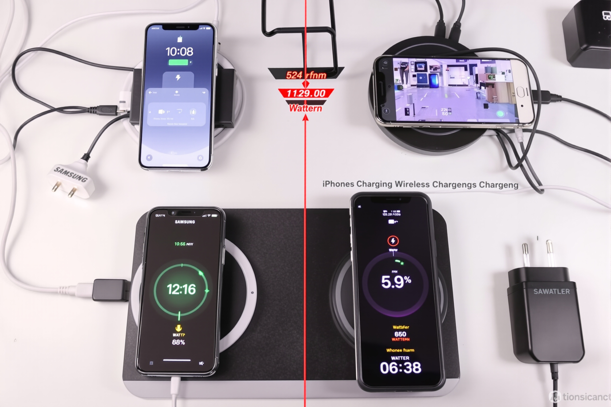 Comparaison des vitesses de charge selon la puissance