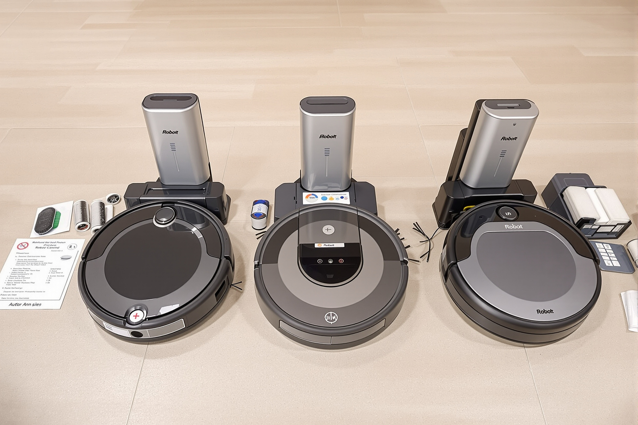 Comparaison de plusieurs modèles d'aspirateurs robots