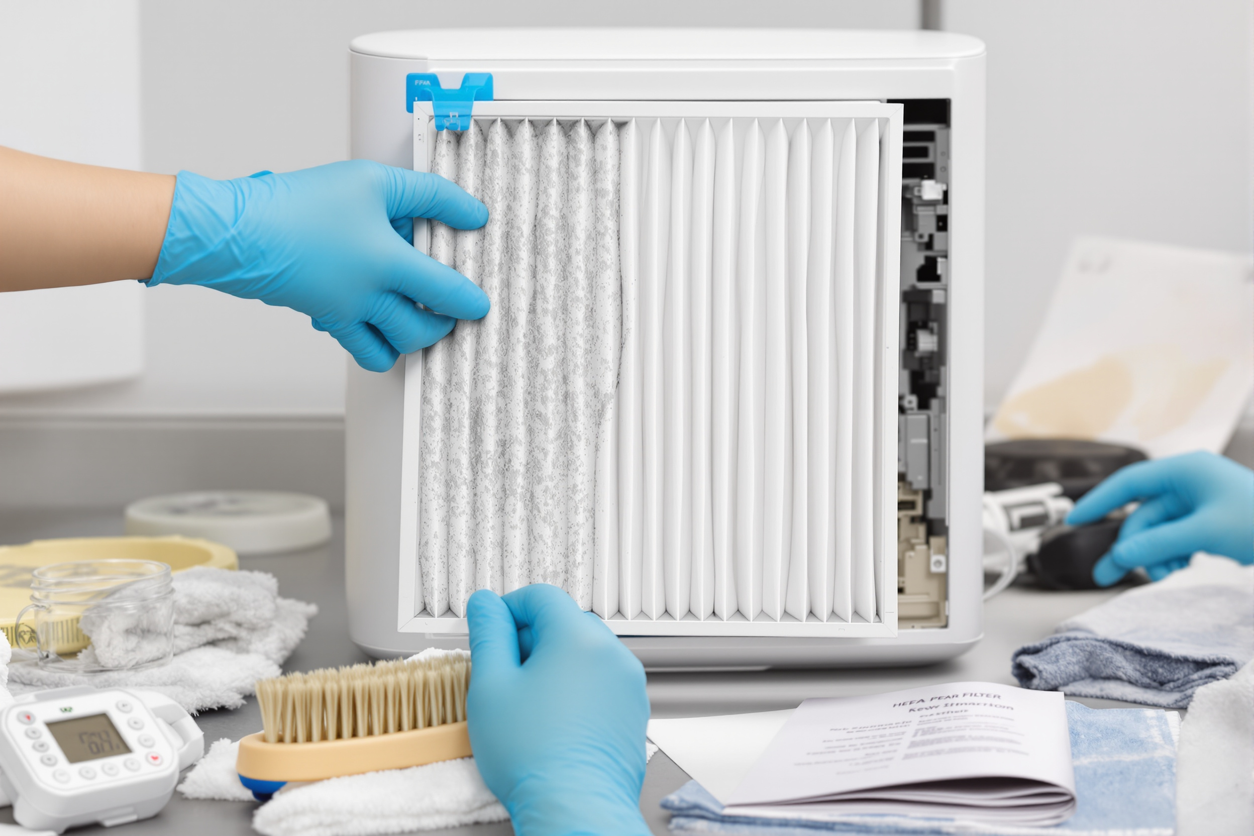 Maintenance et remplacement de filtre HEPA