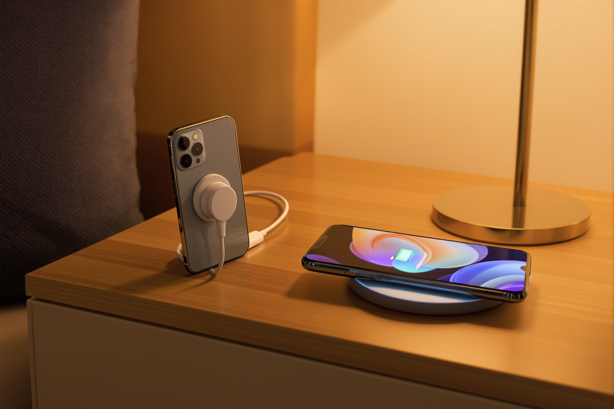 iPhone MagSafe et Samsung Galaxy sur chargeurs sans fil